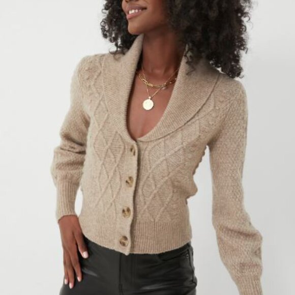 Draper James Beige Eyelet Cardigan - Picture 9 of 11